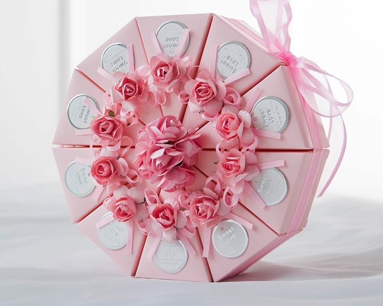 Birthday Gift Box 10 pcs Decorative Boxes Cake Style Wedding Favor Box 