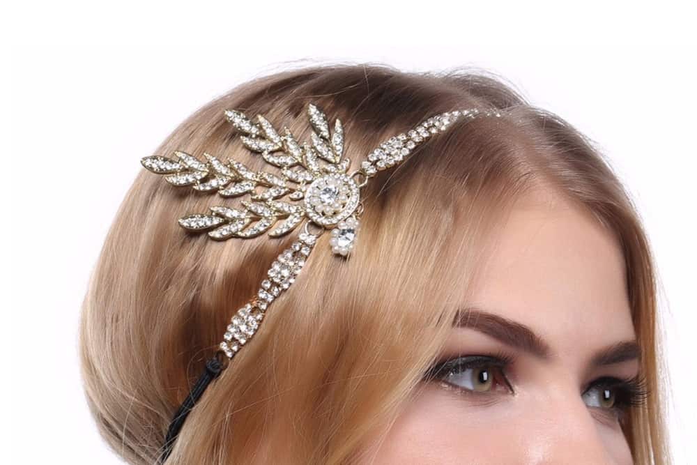 Charming Art Deco Flapper Headpiece Roaring 20s Party Clothing Accessory