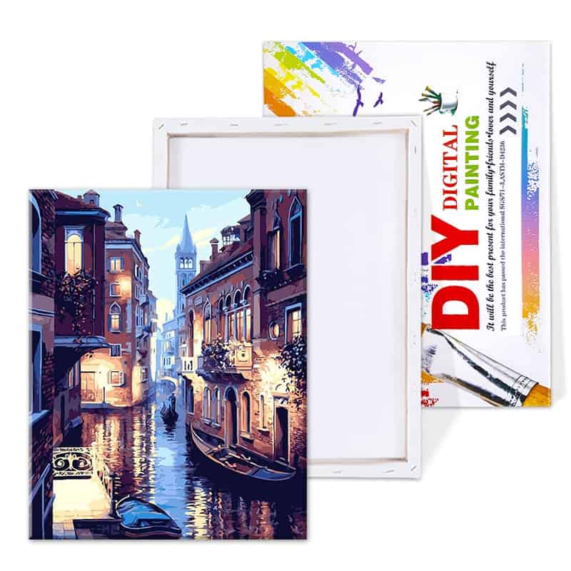 Lovely DIY Venice Street Paint By Numbers Kit